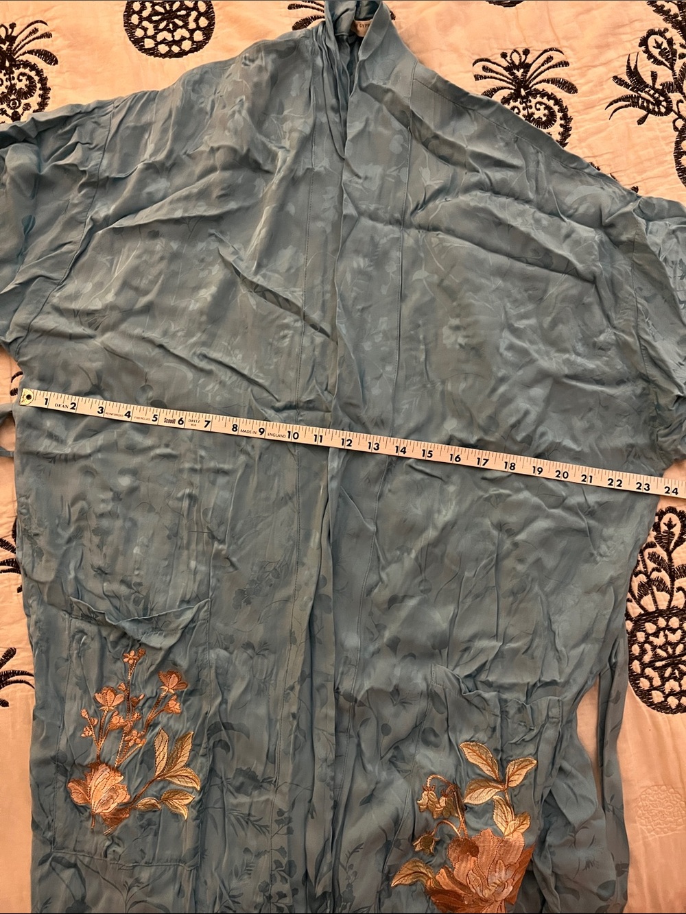 Spell atrium Embroidered Jacquard kimono robe - Picture 10 of 10